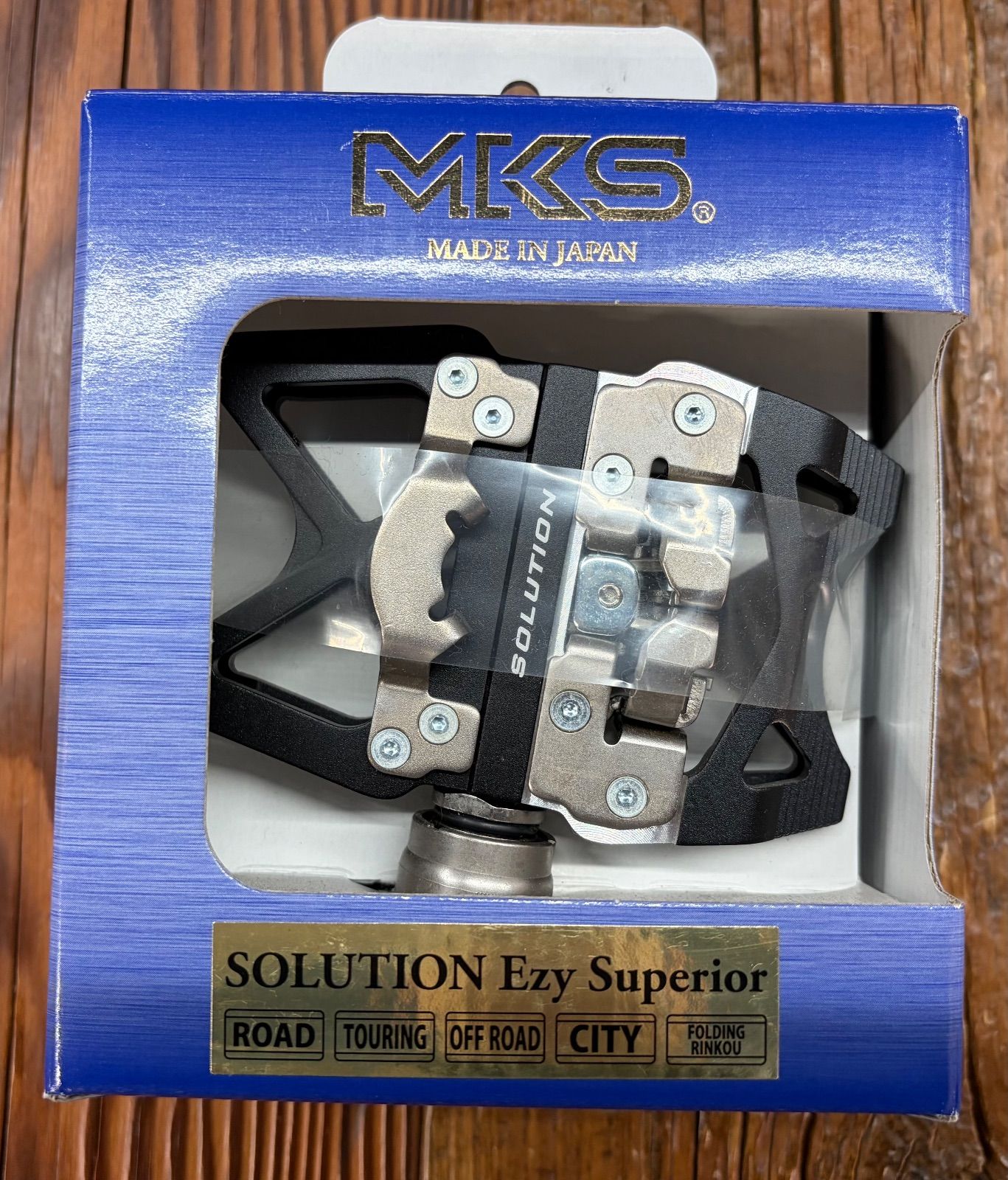 逸品 MKS 三ヶ嶋ペダル SOLUTION Ezy Superior SPD対応 ペダル ブラック 左右セット 【90％OFF超高級ブランド】