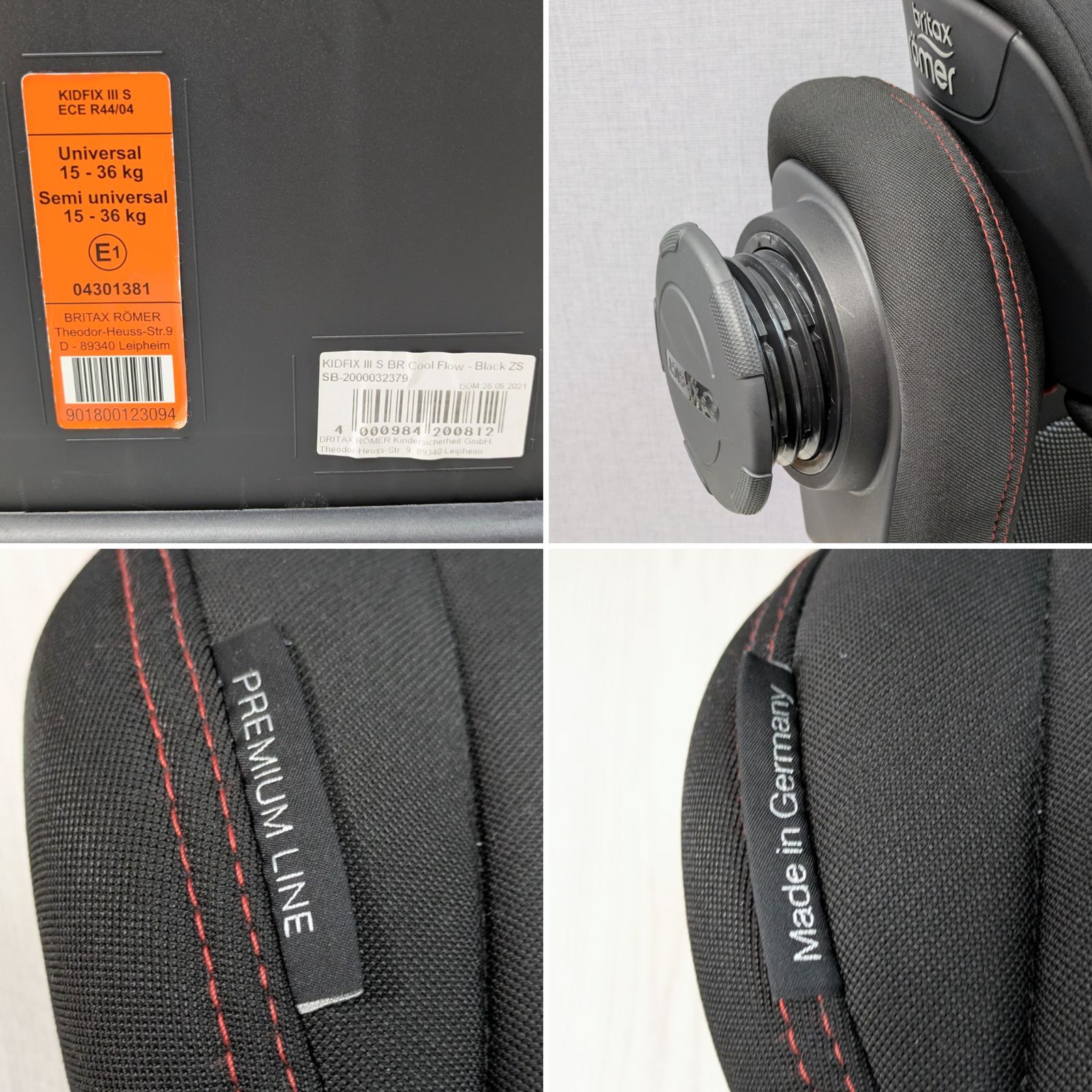 BRITAX ROMER KIDFIX IIIS ISOFIX対応 レーマー ブライタックス ブラック シートベルト ライン WWW_GEBZETESISAT_COM_TR