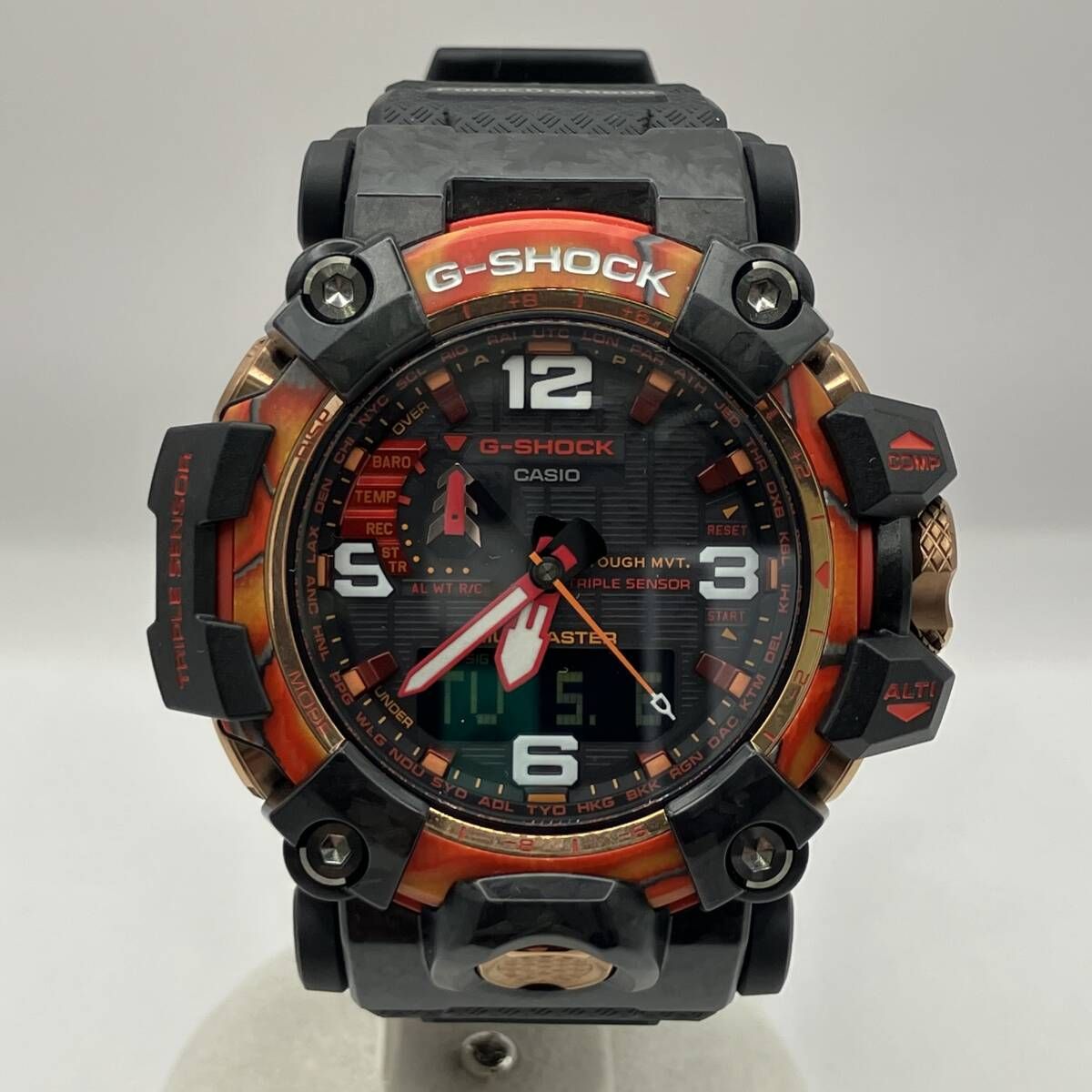 稼働品 CASIO カシオ GWG 2040 FR 1 AJR G SHOCK 40 th Anniversary Flare Red フ レット 電波ソーラー 腕時計 付き