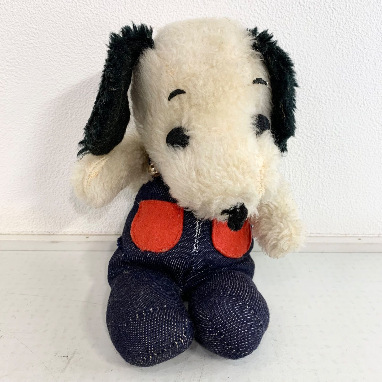 希少！ヴィンテージ SNOOPYスヌーピー ぬいぐるみ オーバーオール