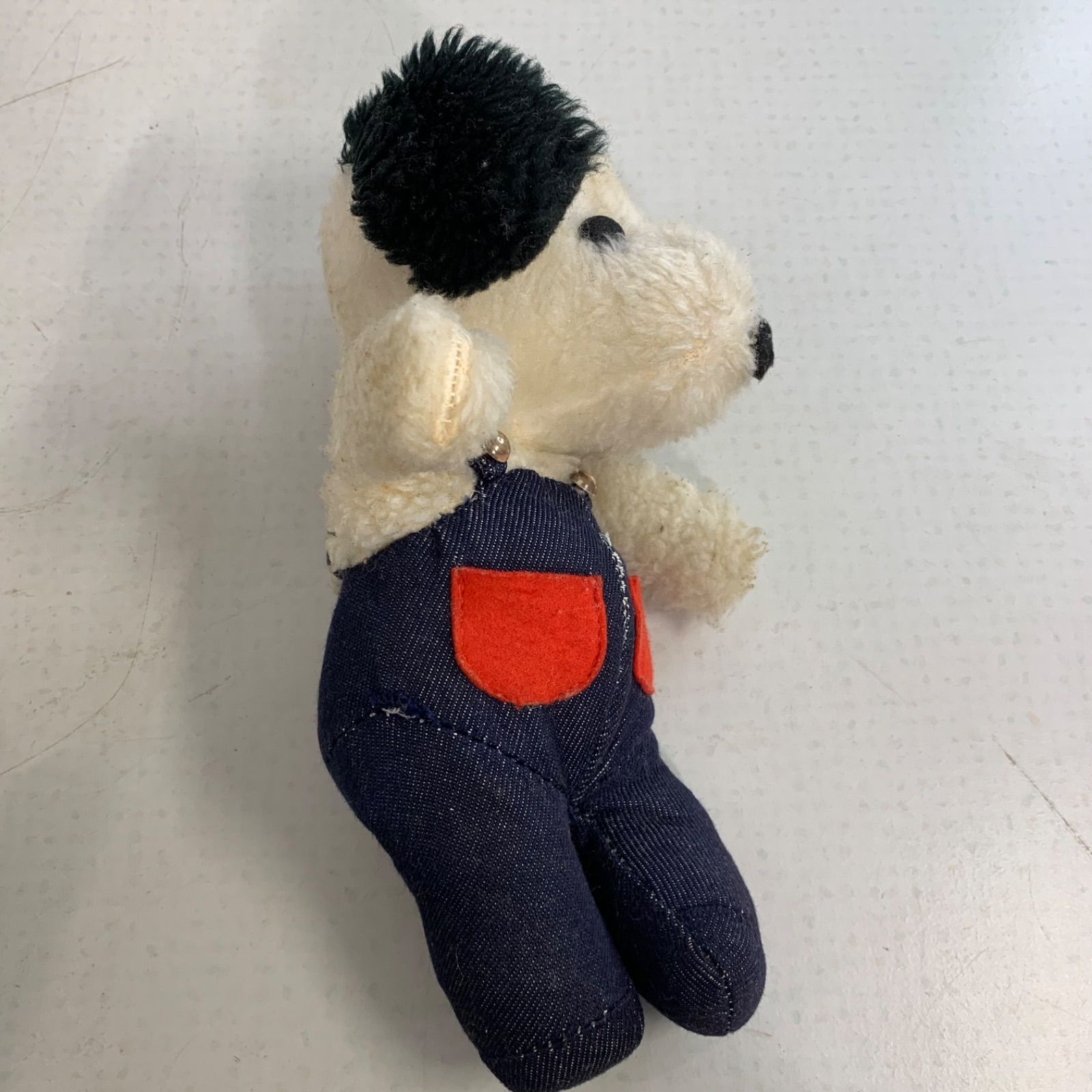 希少！ヴィンテージ SNOOPYスヌーピー ぬいぐるみ オーバーオール 