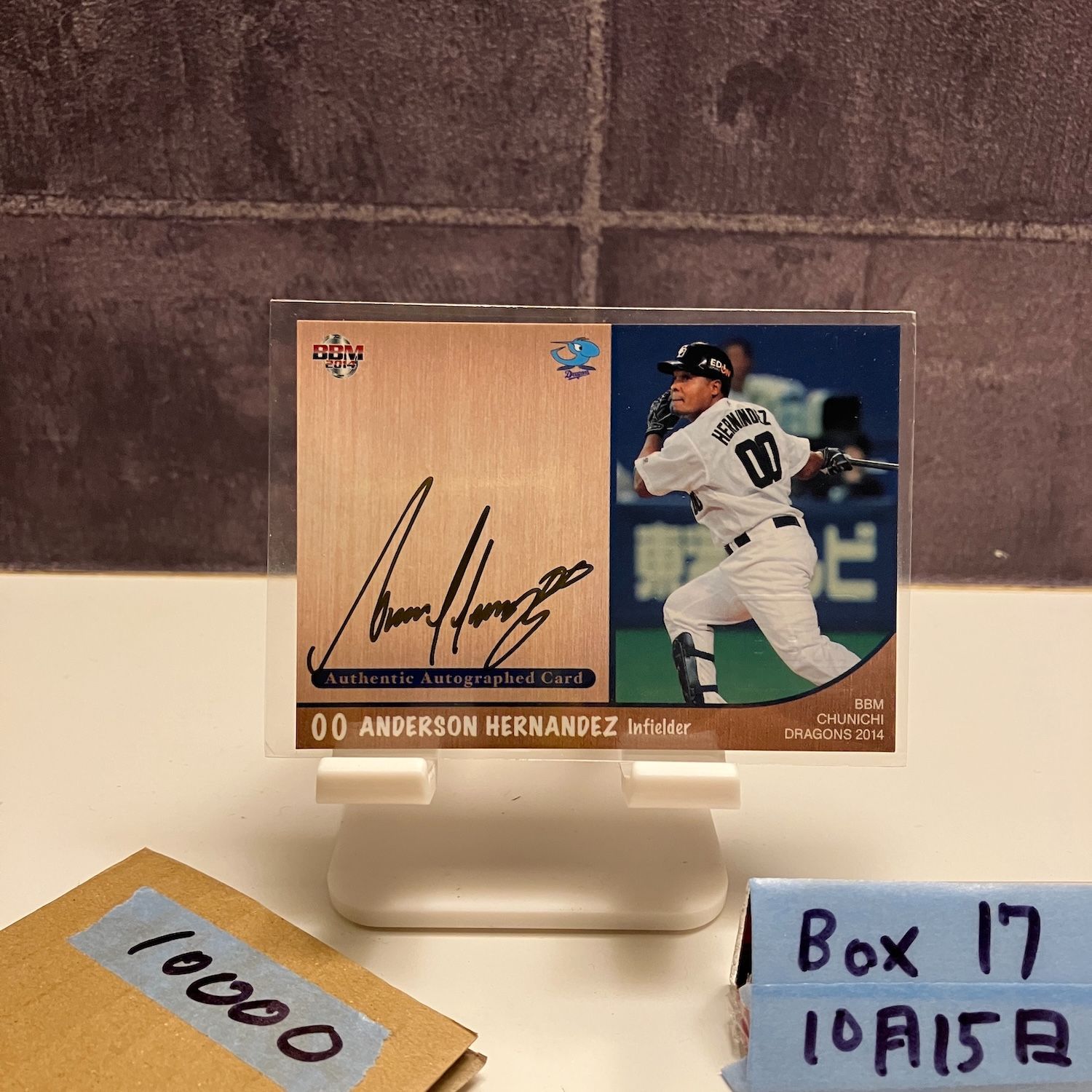 2014 BBM アンダーソンヘルナンデス Anderson Hernandez 25 60 直筆サインカード 中日ドラゴンズ カード