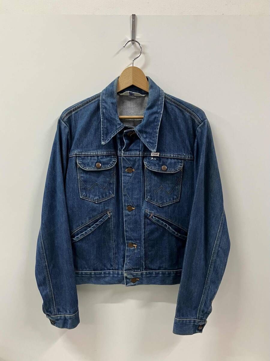 wrangler ラングラー Gジャン 70s Gジャン デニムジャケット ブルー アメリカ製 サイズ表記なし 汚れ