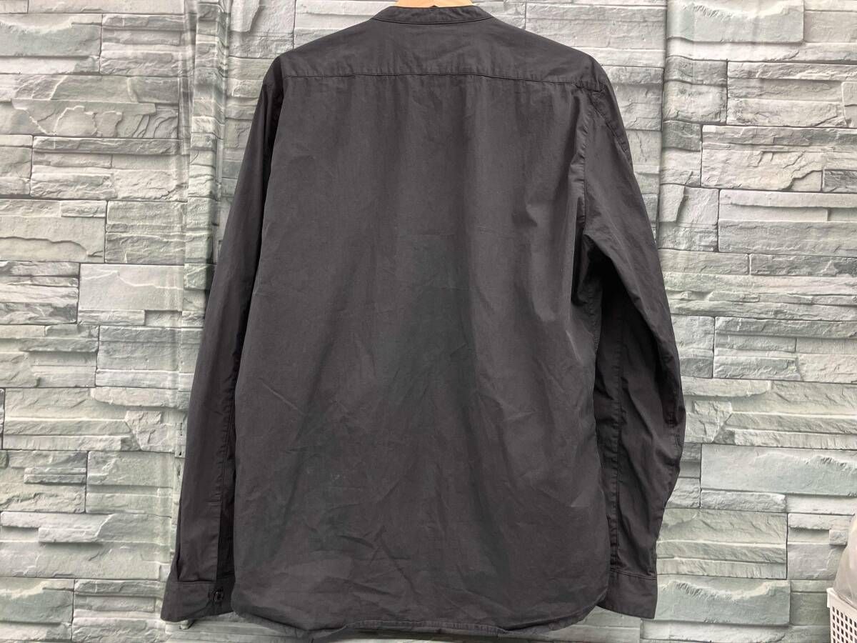 STONE ISLANDストーンアイランド Shadow Project 661910106 LOTT-16-1262 バンド シャツジャケット 長袖シャツ Lサイズ BLK