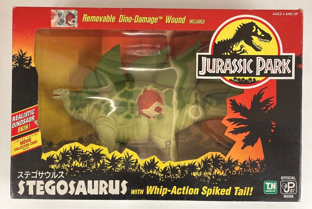 正規品，品質保証 野村トーイ REMOVABLE DINO-DAMAGE WOUND STEGOSAURUSwithWHIP-ACTION SPIKED TALL アメコミ