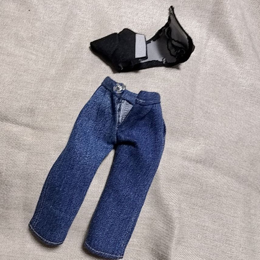 92】2点セット へそ出し パンツ Tシャツ リカちゃん ハンドメイド 服