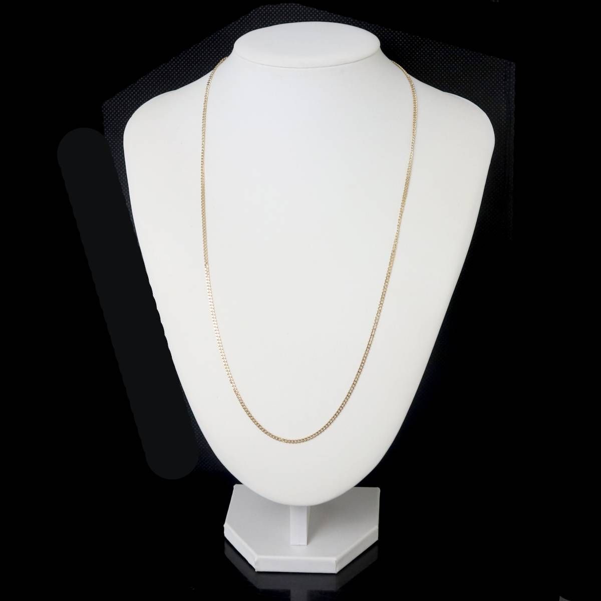 C102711)K18 YG ネックレス 喜平 2面 シングル ホールマーク C102711