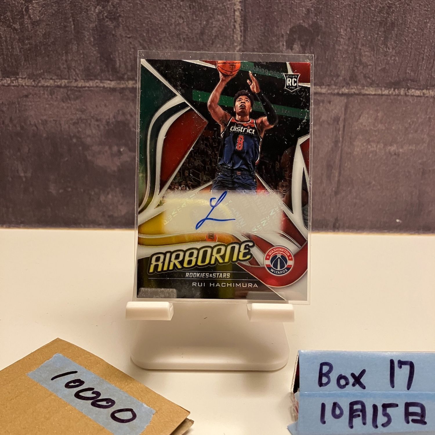 2019-20 Panini Chronicles Rookies - Stars 八村塁 Rui Hachimura 直筆サインカード Washington Wizards Airborne RC ルーキー Rookie カード