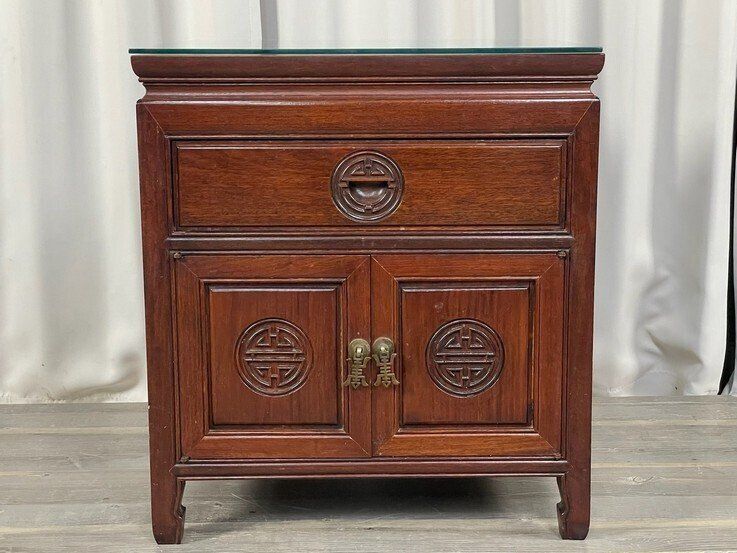 GR99 唐木家具 花梨材 総無垢 ナイト テーブル サイド 小物入れ 神奈川県秦野市 A1