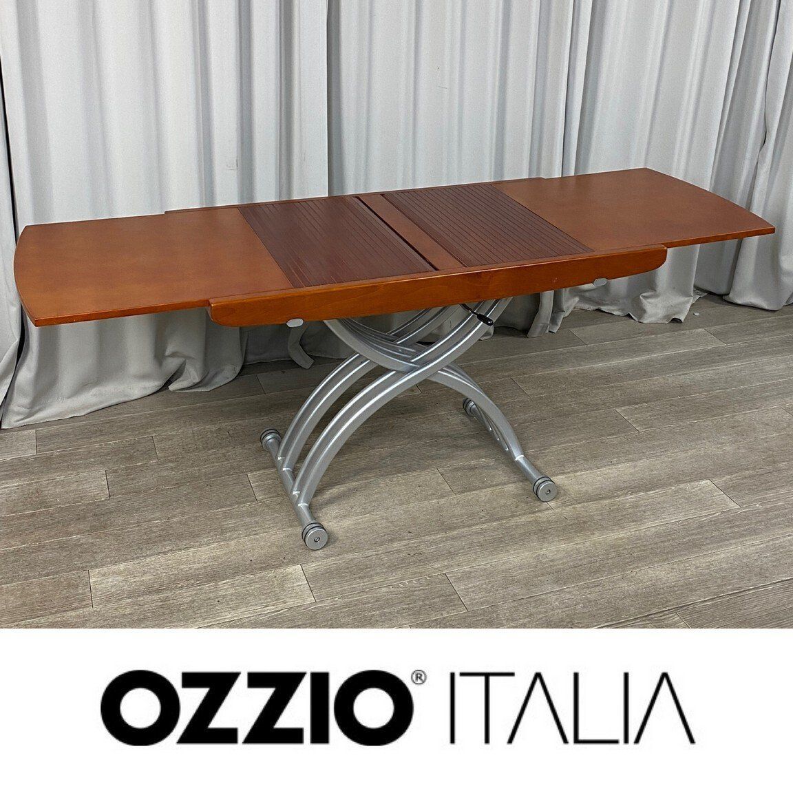 GT80 OZZIO リフティング テーブル センター 伸長式 ダイニング リビング オッジオ 蛇腹 エクステンション ロー イタリア 神奈川県秦野市 A3