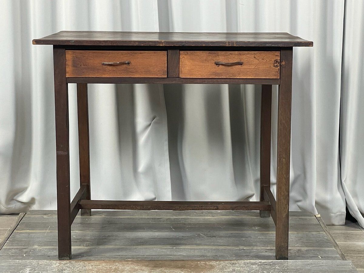 2978 古民家 アンティーク 古い 木製 机 デスク レトロ ヴィンテージ コンソール 古家具 神奈川県秦野市 A3