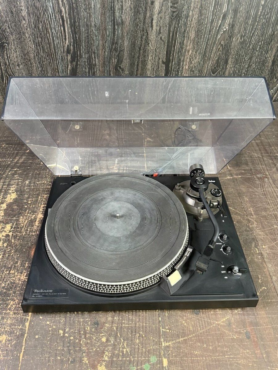 F2927 Technics SL-2000 ターンテーブル レコードプレーヤー テクニクス 音出し M5
