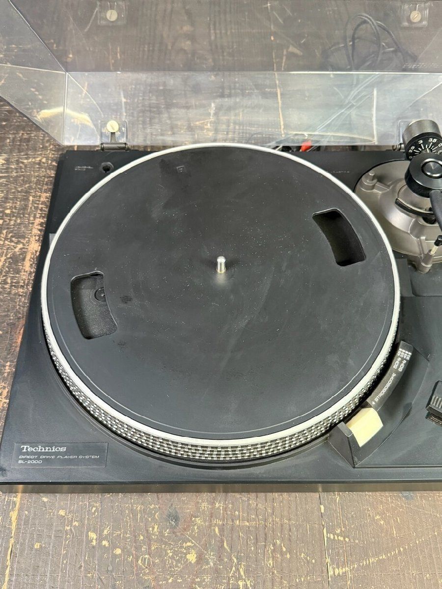  F 2927 Technics SL 2000 ターンテーブル レコードプレーヤー テクニクス 音出し M 5 レコードプレーヤー本体 レコードプレーヤー