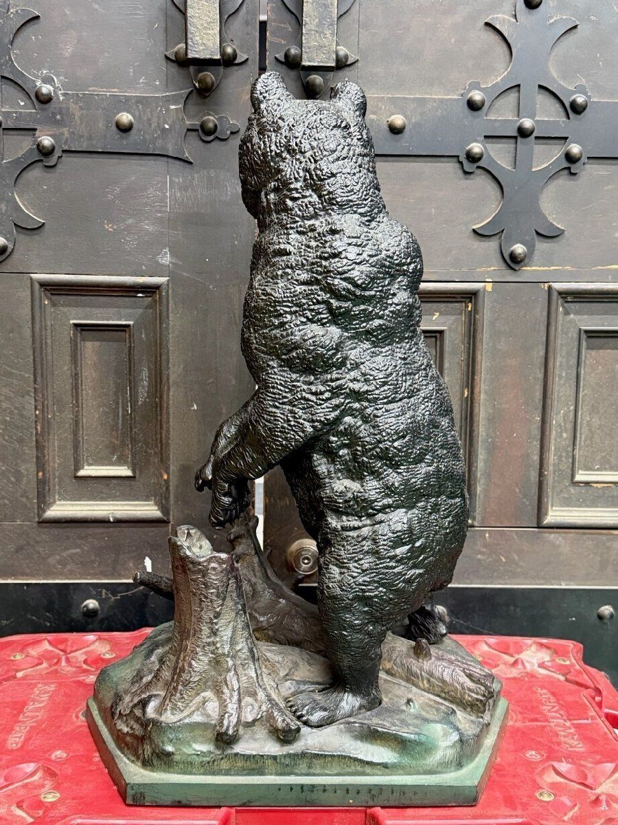 F2942 熊 彫像 鉄製 置物 オブジェ 金属工芸 クマ A1 WWW_IBETON_RU