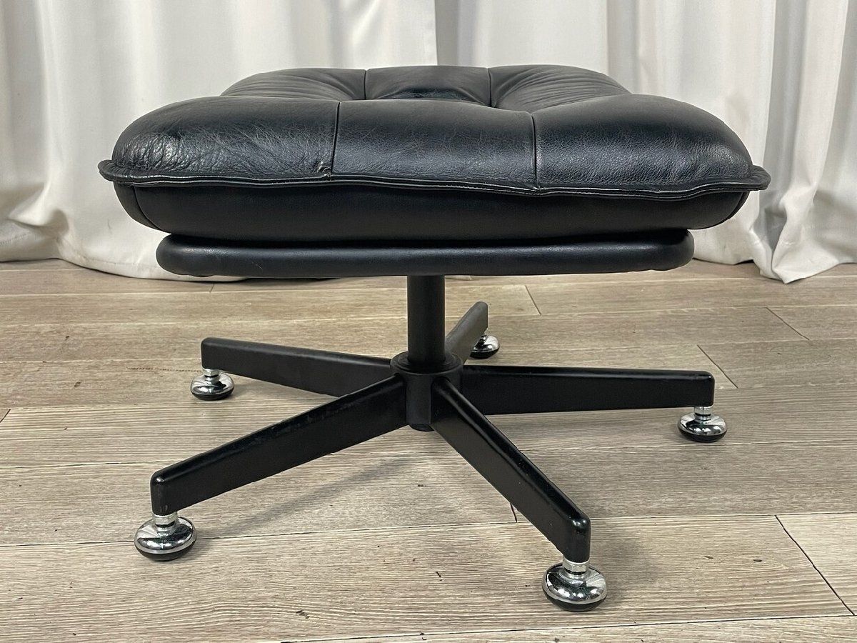 2979 カリモク 本革 オットマン スツール karimoku 神奈川県秦野市 A1 MARWIL-DEMENAGEMENTS_CH