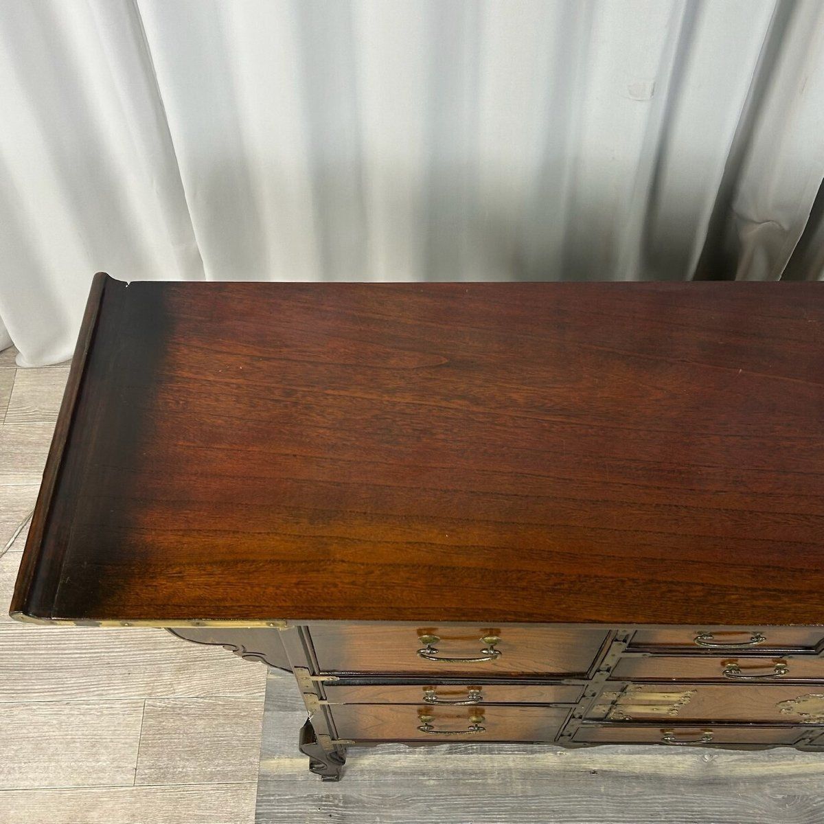 GT99 李朝家具 サイドボード チェスト 鍵付 飾り棚 引出し コンソール キャビネット 神奈川県秦野市 A4