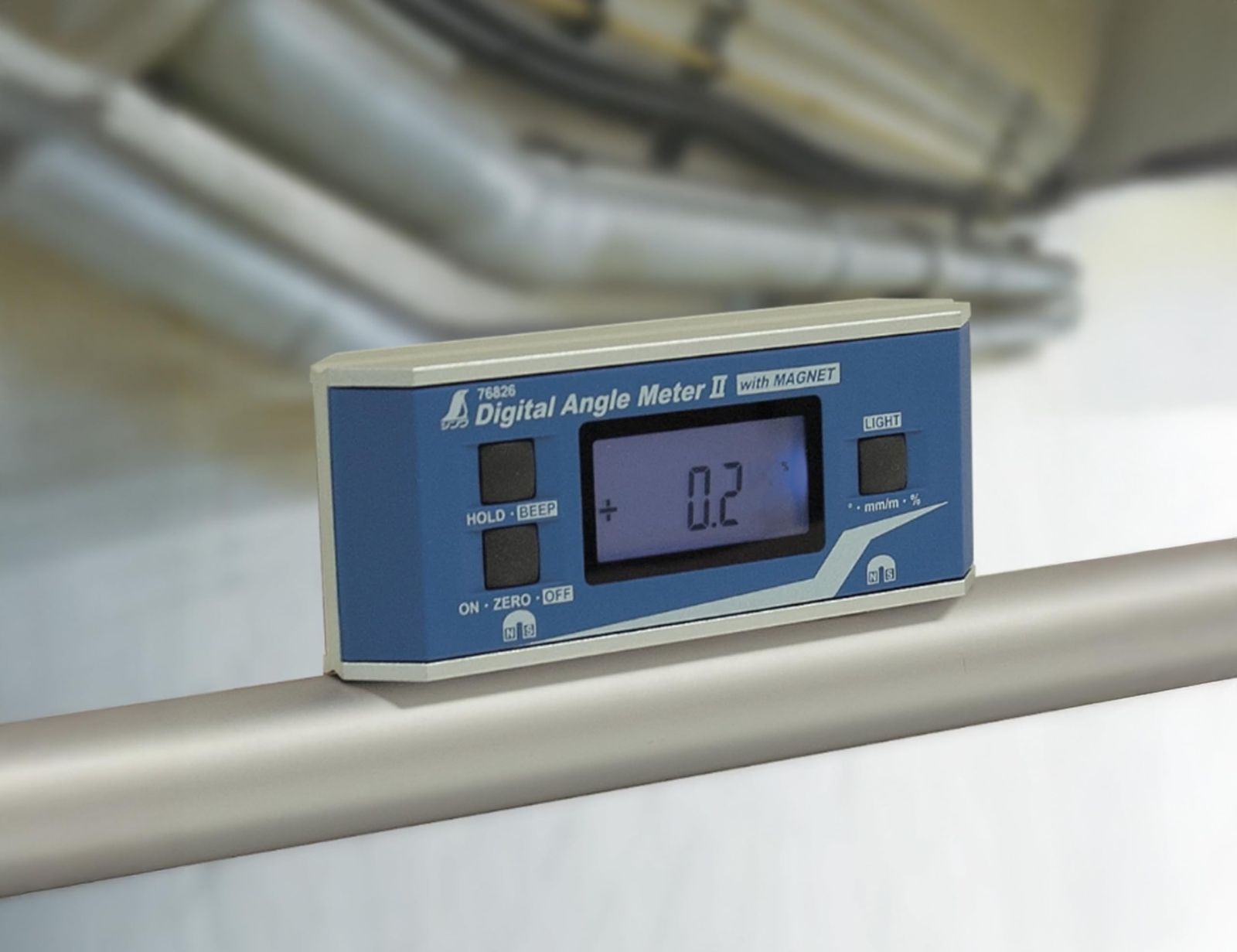 シンワ測定 Shinwa Sokutei デジタルアングルメーターII 防塵防水 マグネット付き 76826