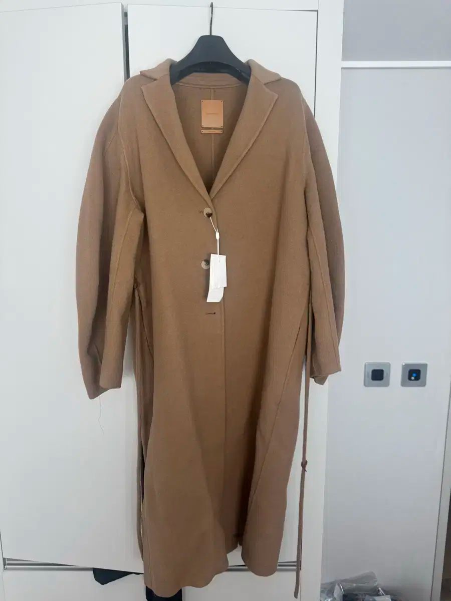 ル197 ハンドメイド コート キャメル