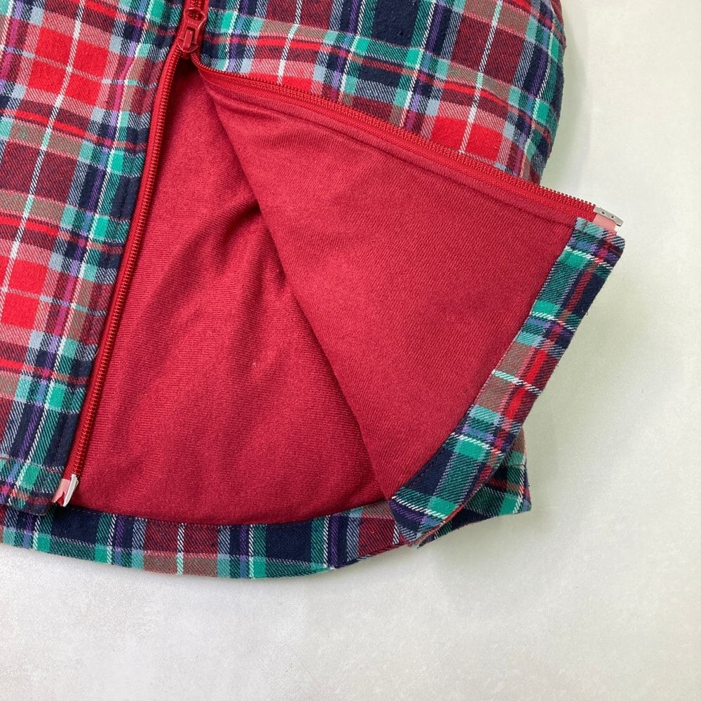 サイズ：38 ARCHIVIO アルチビオ 中綿ベスト チェック柄 レッド系