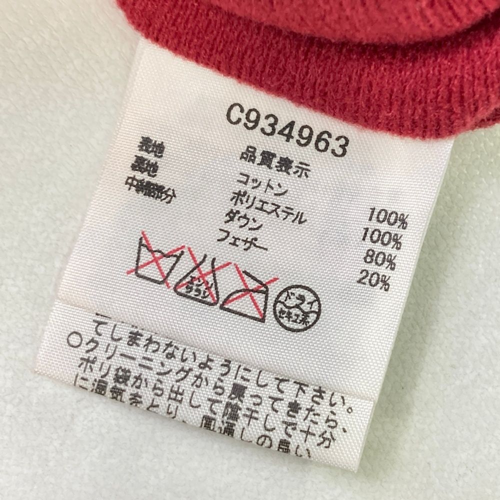 サイズ：38 ARCHIVIO アルチビオ 中綿ベスト チェック柄 レッド系