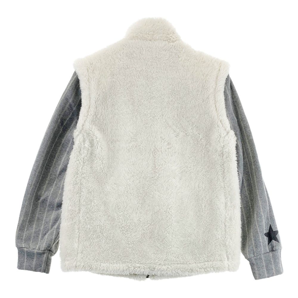 サイズ 4 RUSSELUNO ラッセルノ CIDAM 蓄熱 2WAY ボアベスト ジャケット ルチャ ストライプ柄 ホワイト系 240101403182 ゴルフウェア メンズ ストスト