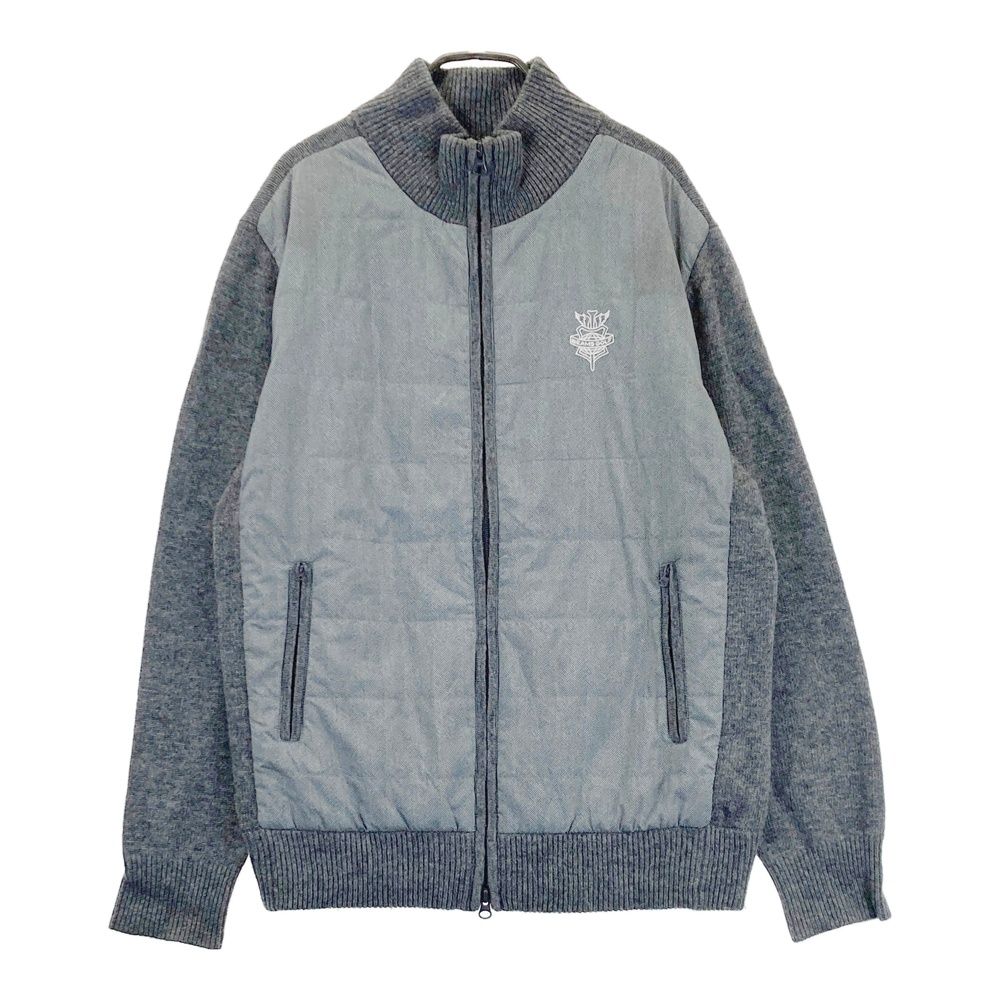 サイズ XL BEAMS GOLF ビームスゴルフ 中綿切替 長袖 ニットジャケット グレー系 240101407362 ゴルフウェア メンズ ストスト