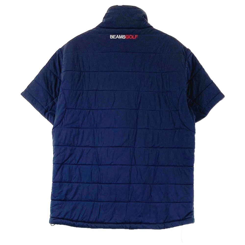 サイズ L BEAMS GOLF ビームスゴルフ 半袖 中綿ジャケット ネイビー系 240101417030 ゴルフウェア メンズ ストスト