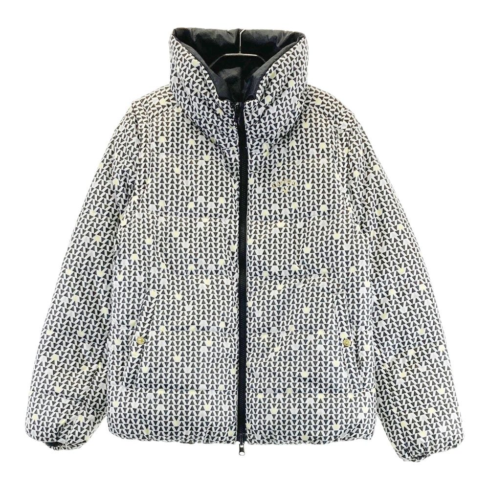 サイズ M CALLAWAY キャロウェイ 2WAY リバーシブル ダウンジャケット 総柄 ブラック系 240101424630 ゴルフウェア レディース ストスト