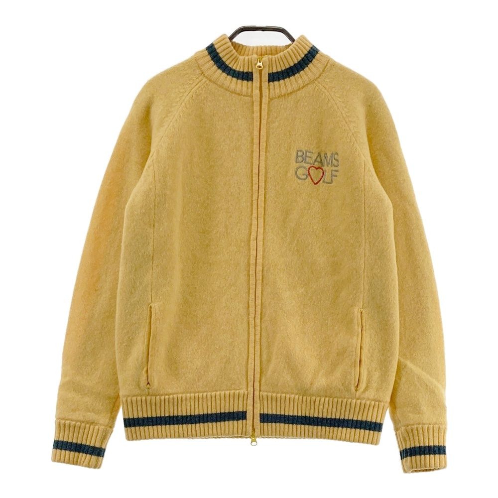 サイズ L BEAMS GOLF ビームスゴルフ 蓄熱 ウール ニットジャケット イエロー系 240101426384 ゴルフウェア レディース ストスト