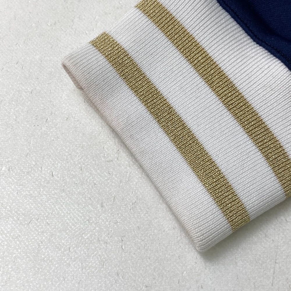 サイズ 2 RUSSELUNO ラッセルノ ジップジャケット フリース切替 ストライプ柄 ネイビー系 240101434533 ゴルフウェア レディース ストスト LLC-HASEGAWATOSO_COM