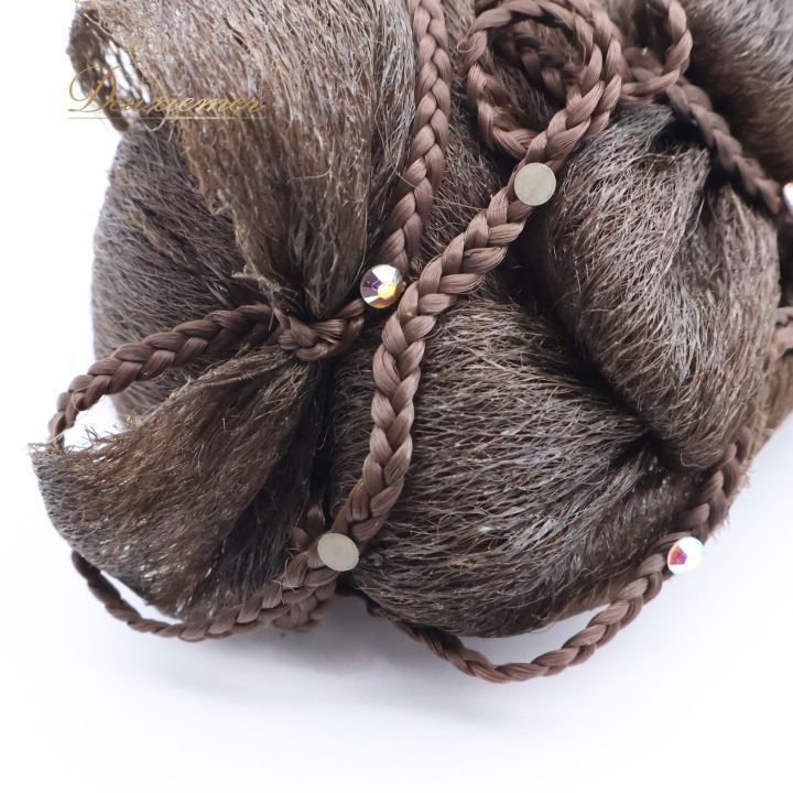 社交ダンス 小物 多美咲 タミショウ シニヨン カップ つけ毛 つけ髪 コーム 団子 ダンス パーティ 発表会 ブラウン系 ブラック系 茶色 三つ編み デモ 競技 パーティー ヘア 髪型 おしゃれ デモンストレーション 大人用 女性用 コーム付き LLC-HASEGAWATOSO_COM