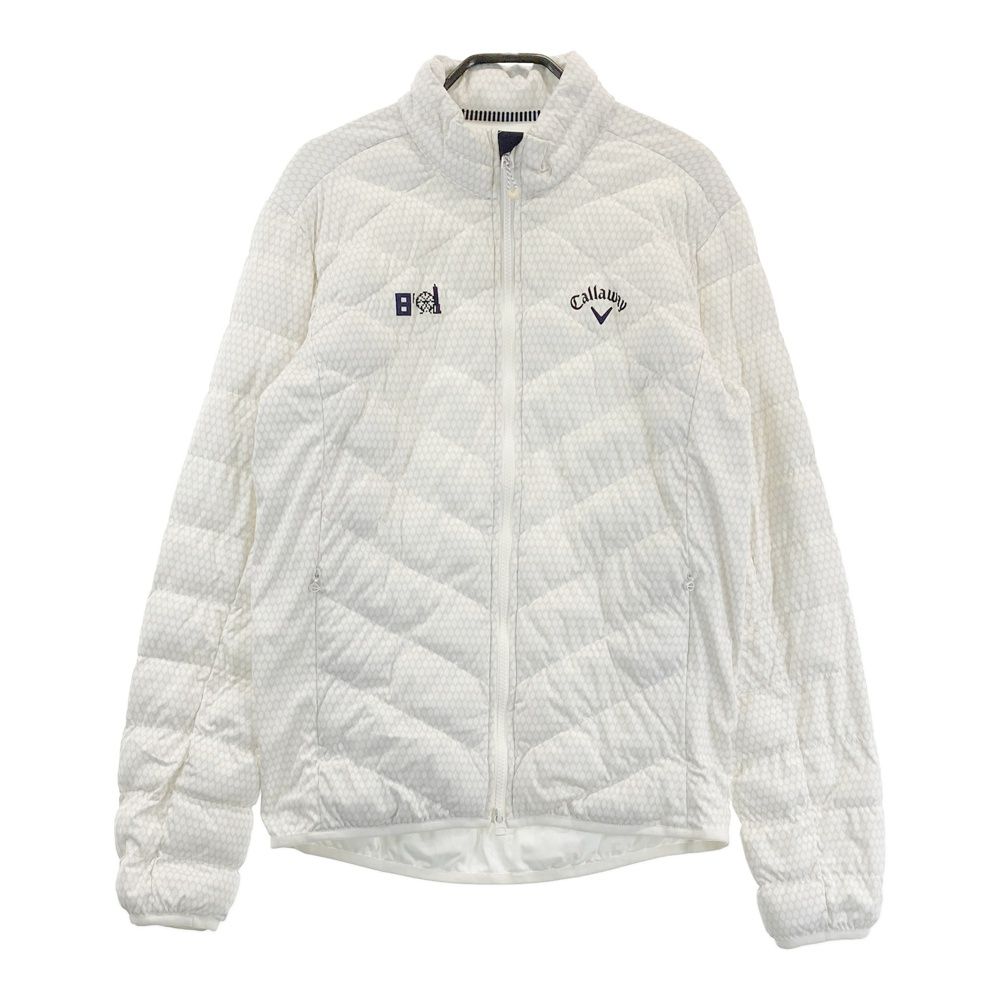 サイズ L CALLAWAY キャロウェイ 長袖中綿ジャケット 総柄 ホワイト系 240101445422 ゴルフウェア メンズ ストスト