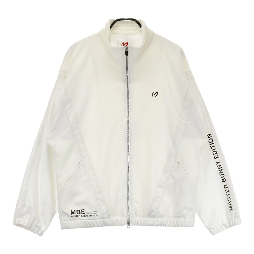 サイズ 6 MASTER BUNNY EDITION マスターバニーエディション フリース切替 ジップジャケット ホワイト系 ゴルフウェア メンズ ストスト