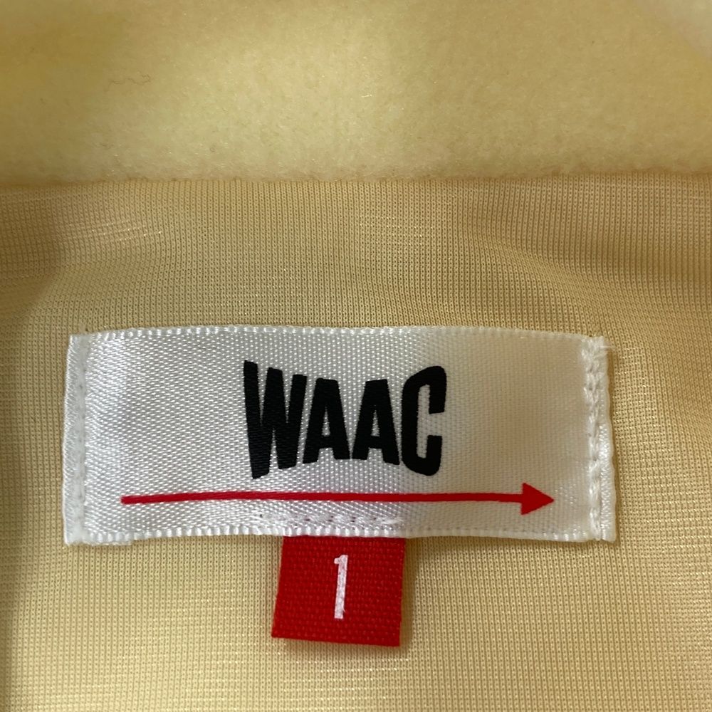サイズ：1 WAAC ワック 裏地付 フリース 長袖プルオーバー イエロー系