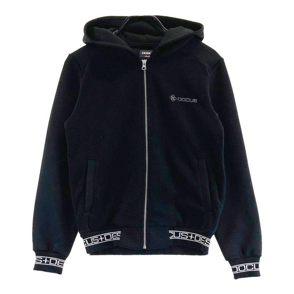 サイズ S DOCUS ドゥーカス フリース ジップパーカー 切替 ブラック系 240101545225 ゴルフウェア メンズ ストスト