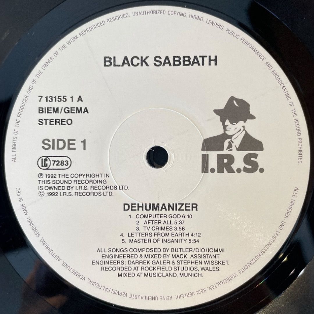 EU盤 BLACK SABBATH DEHUMANIZER 洋楽 レコード CD DVD ブルーレイ