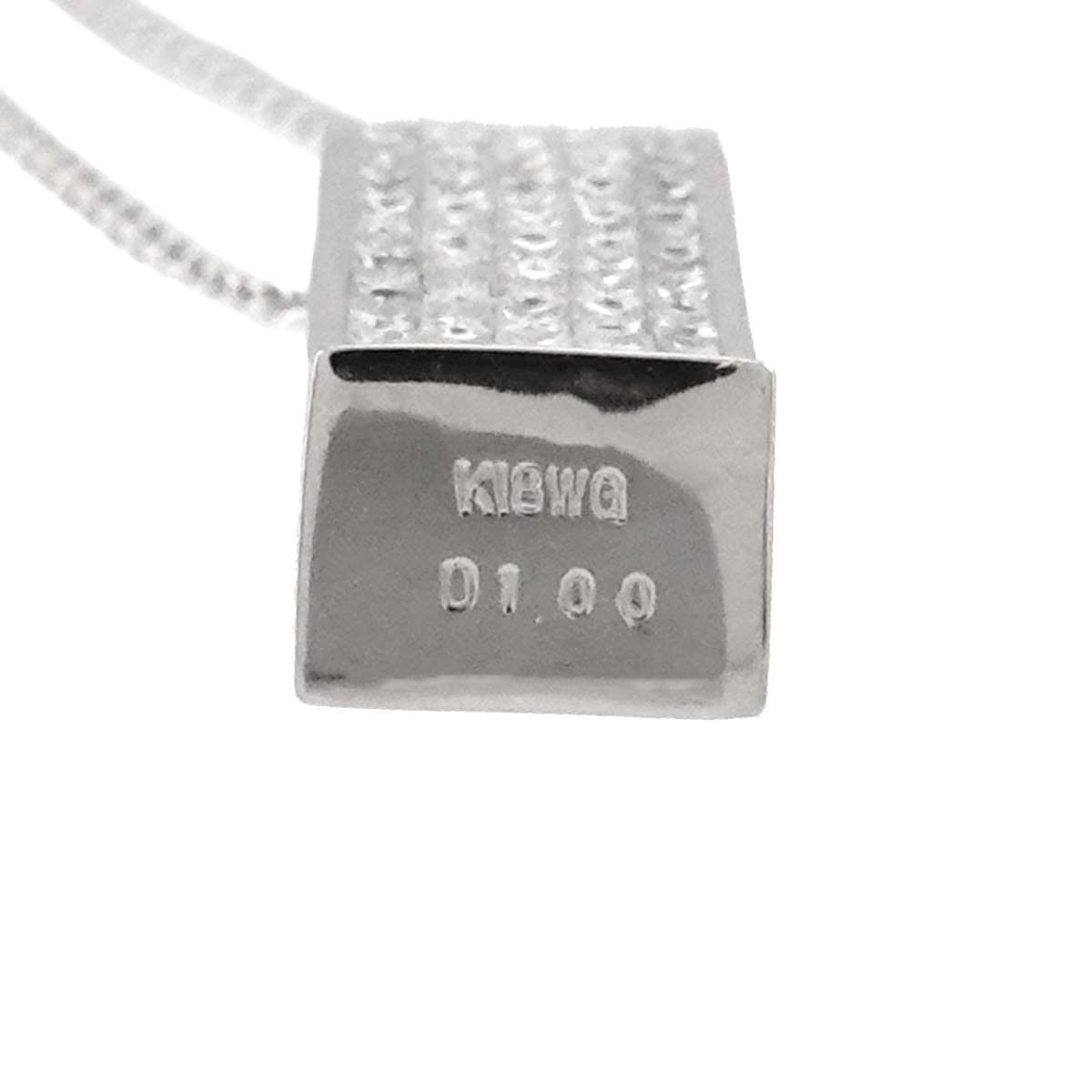 ダイヤ 1.00ct ネックレス 44.5cm K18 WG ホワイトゴールド 750 Diamond Necklace 90299959 NEXPOTALLINN_EU