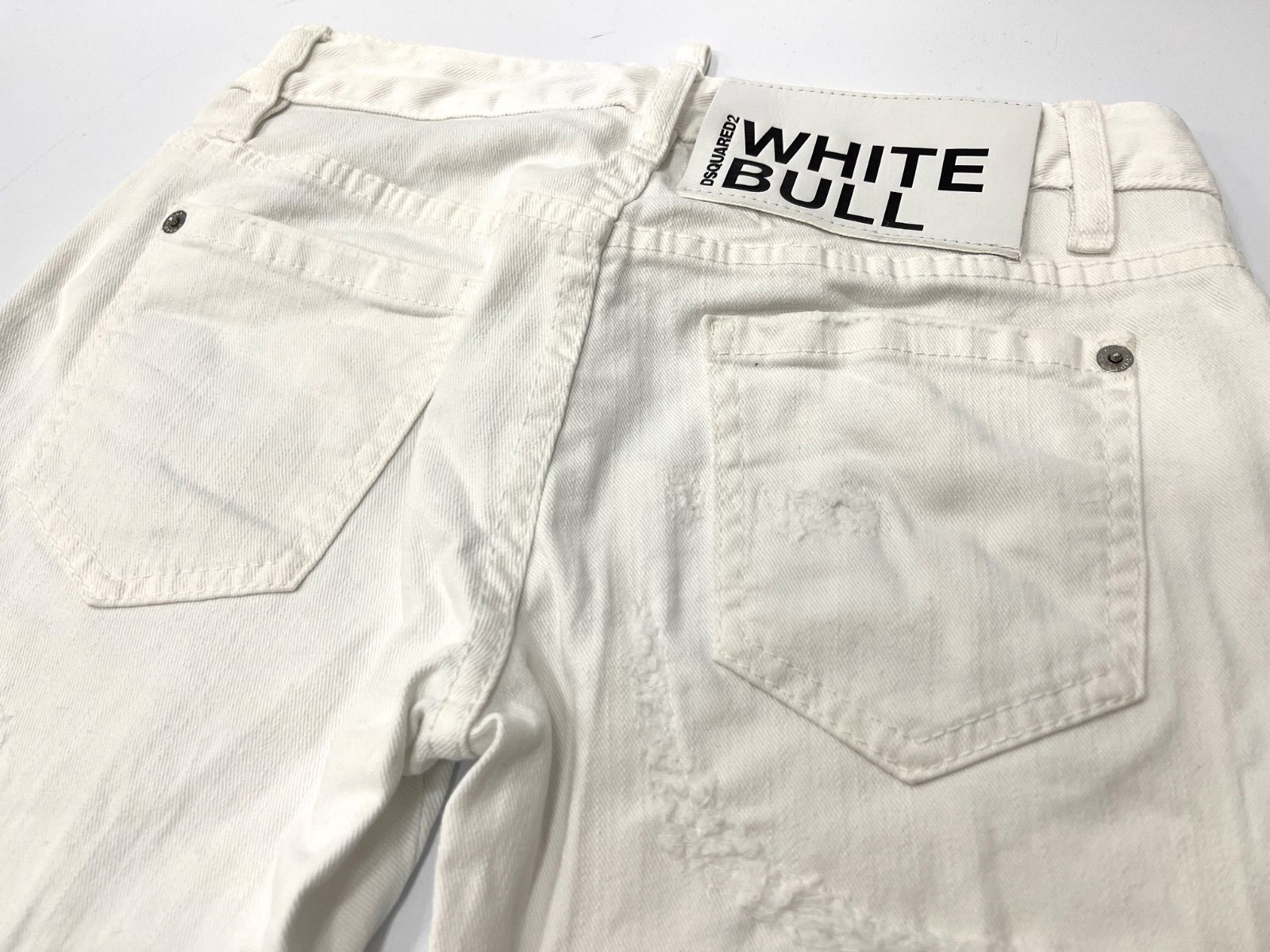 DSQUARED 2（ディースクエアード) WHITE BULL スリムデニムパンツ（34