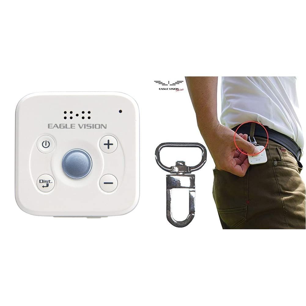 - ホワイト EAGLE EAGLE VISION voice3用 VISION カラビナ EV-803 EAGLE ユニセックス VISION 音声タイプ voice3用 GPS カラビナ 3 voice3用 VOICE カラビナ セット買い