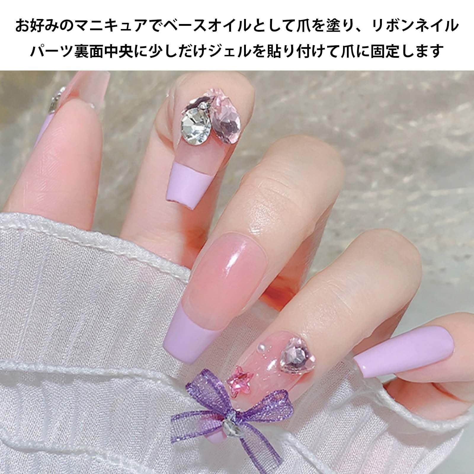 ネイルデコパーツ 30個セット 3D リボン 立体 蝶結び ネイル