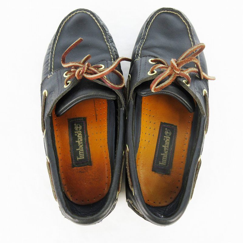 ティンバーランド Timberland レザー 本革 26cm デッキシューズ ティンバーランド Timberland 90'S ボートシューズ デッキ