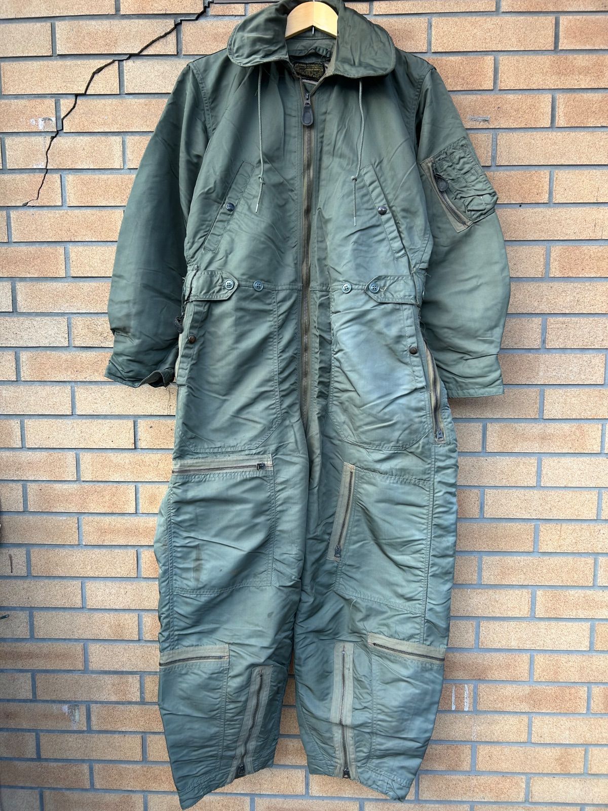 60s US AIRFORCE CWU-1P ミリタリー フライトスーツ つなぎ MEDIUM REGULAR