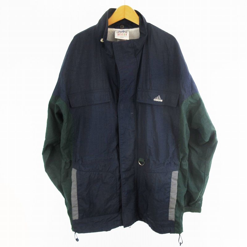アディダス adidas 万国旗タグ 90'S ナイロンジャケット コート ロゴ