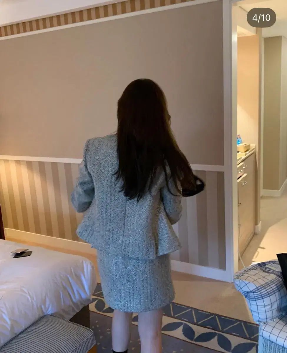 허アンド쉬 트위ードセットアップ