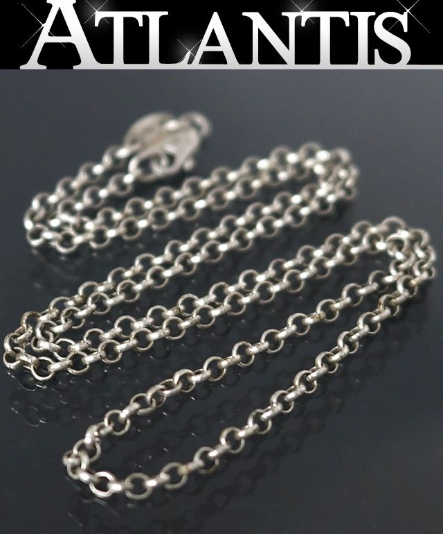 CHROME HEARTS 銀座店 クロムハーツ ロールチェーン ネックレス メンズ シルバー SV925 16インチ 100961