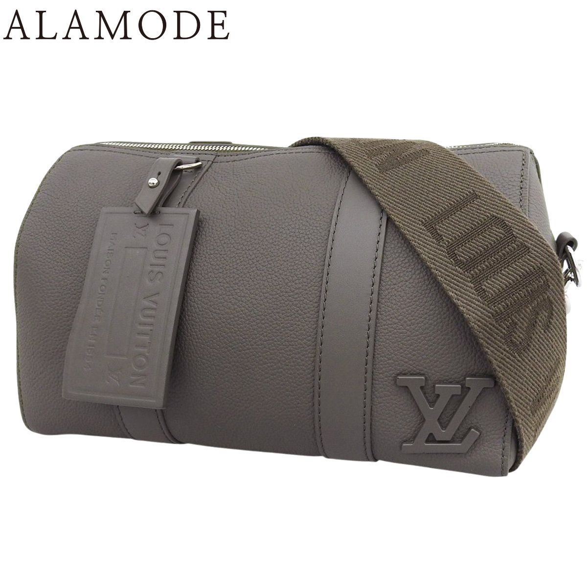 LOUIS VUITTON ルイ ヴィトン アエログラム シティ キーポル ショルダーバッグ 肩掛け 斜め掛け トリヨンレザー グレー シルバー金具 M59328 メンズ 40802163017 アラモード