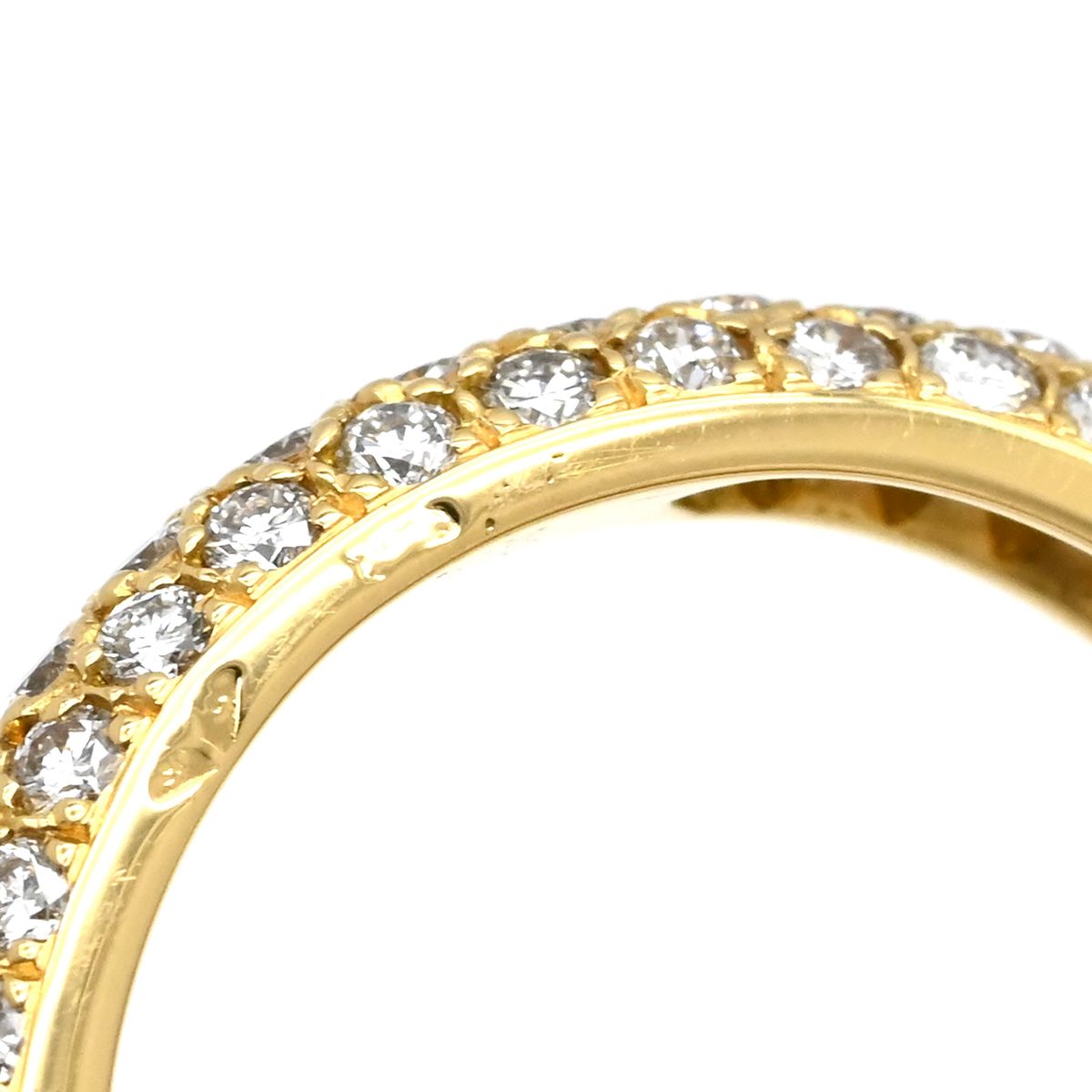 カルティエ Cartier リング 指輪 ミミスター フルパヴェリング K18YG ダイヤモンド イエローゴールド 48 JP8 Au750 18金 18K ダイヤ 8号 FORTGASGNV_COM_BR