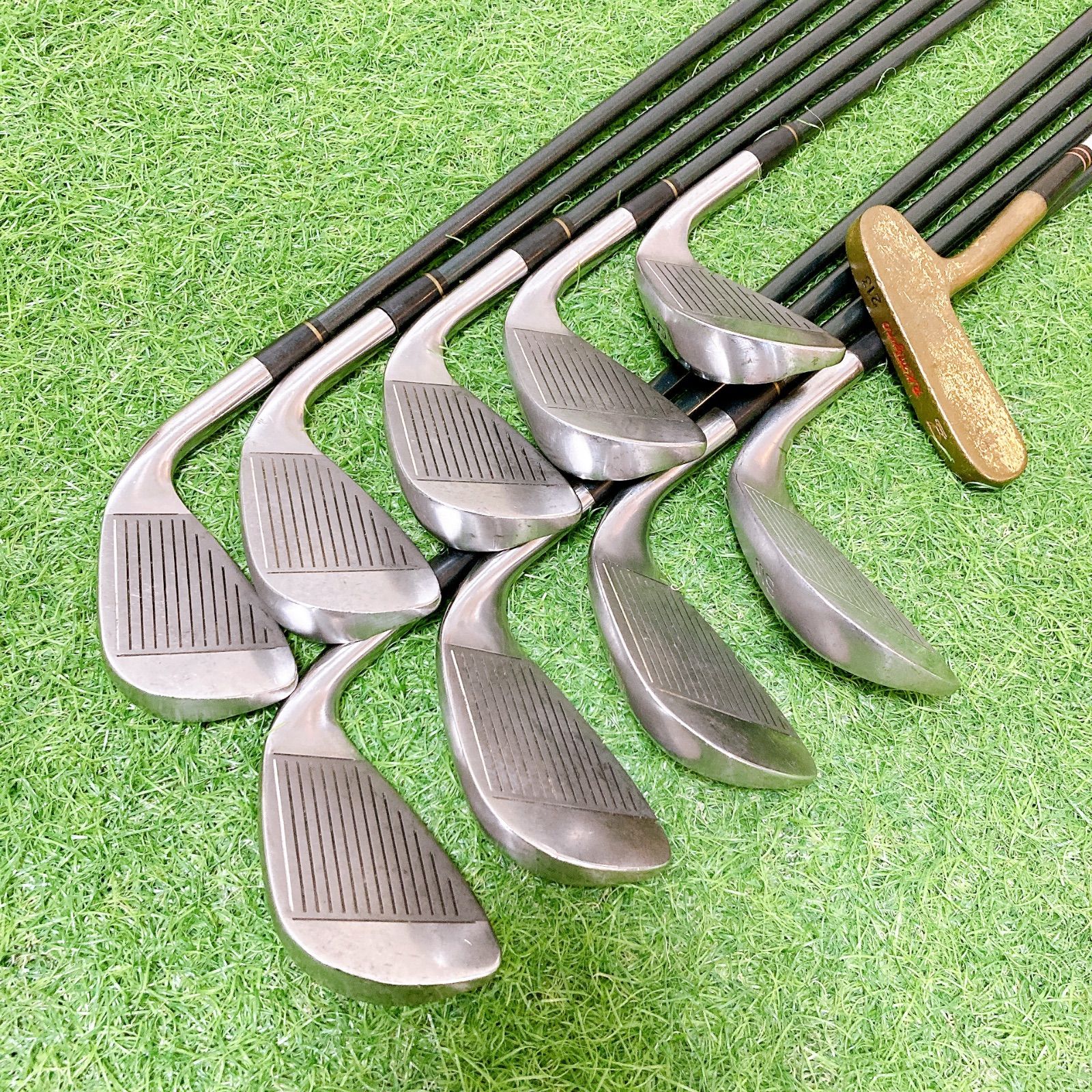 H8.レフティー 初心者オススメ ゴルフクラブ 左利きセット メンズ 13本