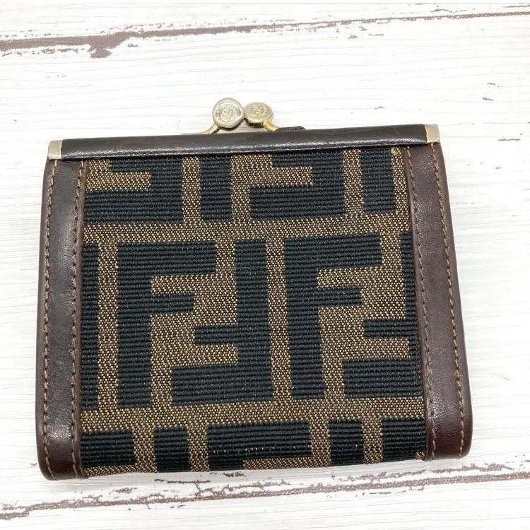 フェンディズッカ柄 キャンバス×レザー