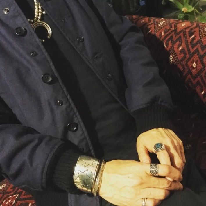 925ビーズづくしフロストヴィンテージ加工 ネックレス57.3